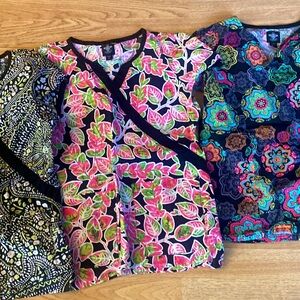 Med couture 2 Scrub tops Floral and Patterned Women's